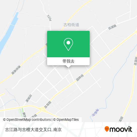 古江路与古檀大道交叉口地图