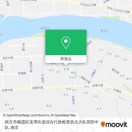 南京市栖霞区龙潭街道综合行政检查执法大队营防中队地图
