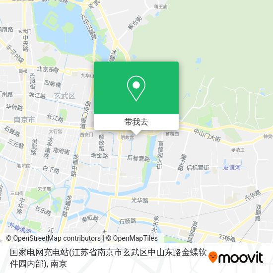 国家电网充电站(江苏省南京市玄武区中山东路金蝶软件园内部)地图