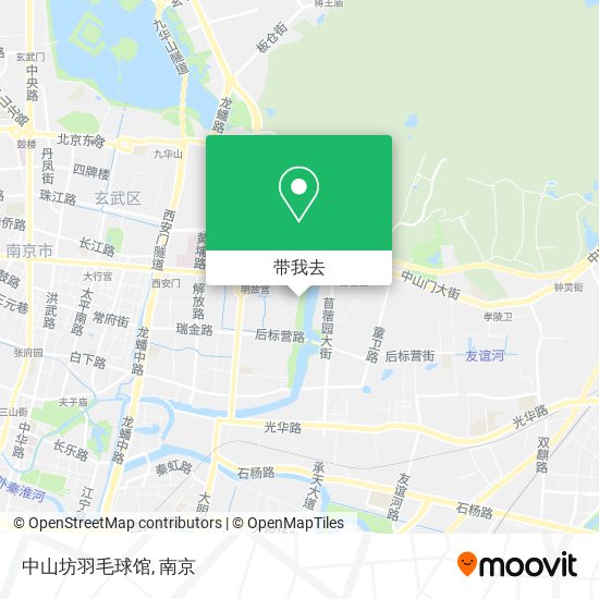 中山坊羽毛球馆地图