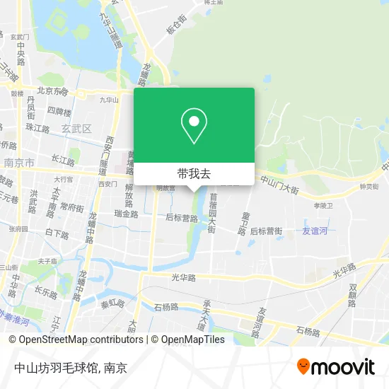 中山坊羽毛球馆地图