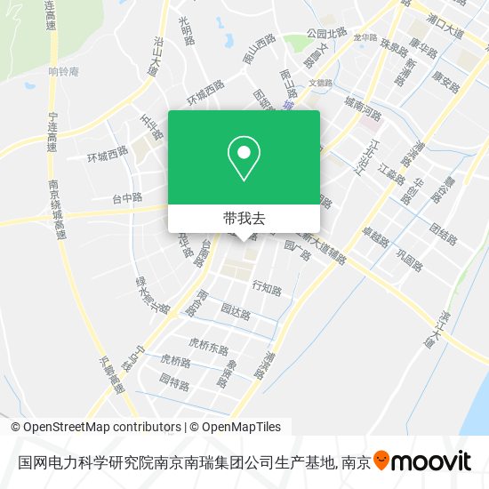 国网电力科学研究院南京南瑞集团公司生产基地地图