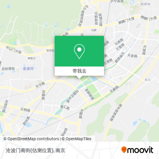 沧波门南街(估测位置)地图