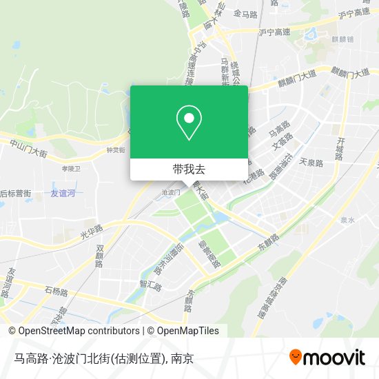 马高路·沧波门北街(估测位置)地图