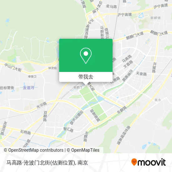 马高路·沧波门北街(估测位置)地图