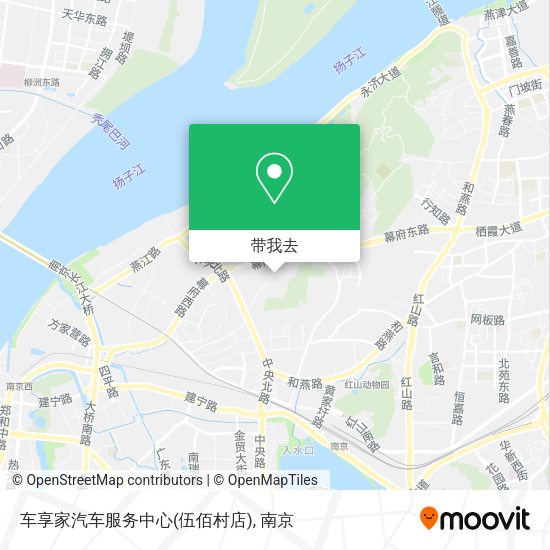 车享家汽车服务中心(伍佰村店)地图