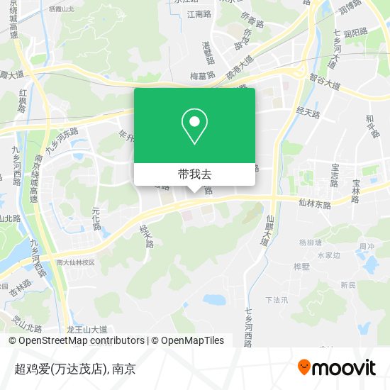超鸡爱(万达茂店)地图