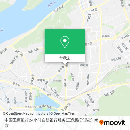 中国工商银行24小时自助银行服务(三岔路分理处)地图