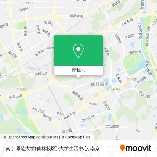 南京师范大学(仙林校区)-大学生活中心地图