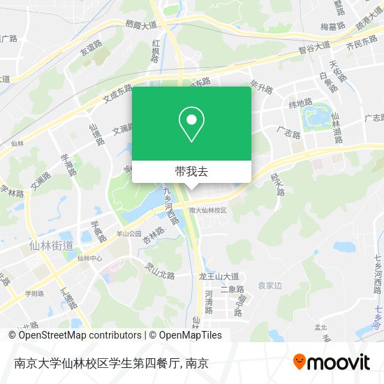 南京大学仙林校区学生第四餐厅地图