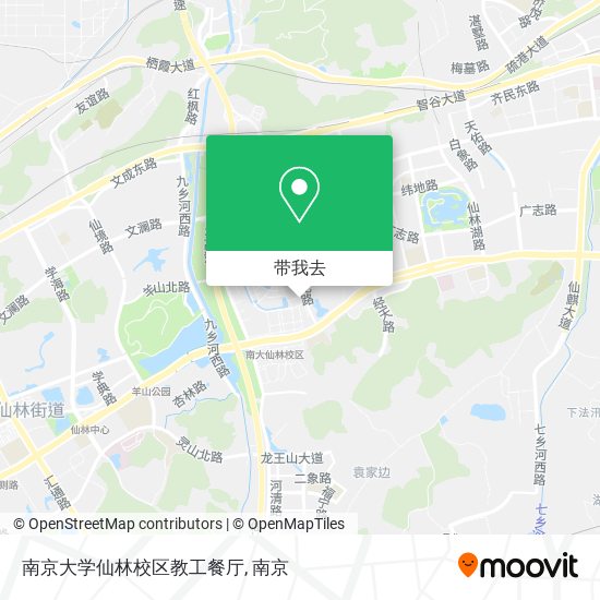南京大学仙林校区教工餐厅地图