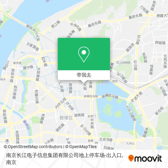 南京长江电子信息集团有限公司地上停车场-出入口地图