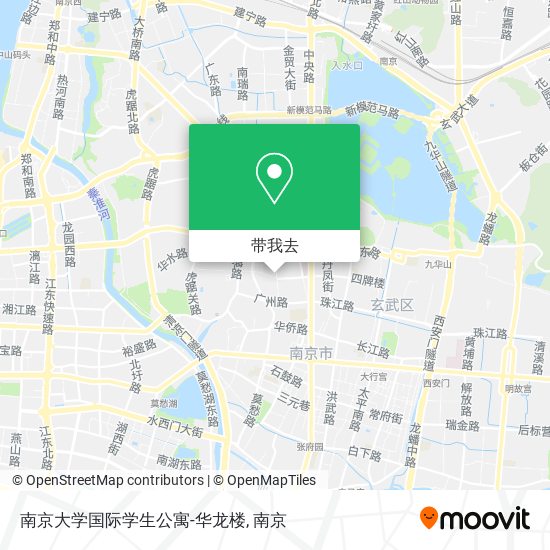 南京大学国际学生公寓-华龙楼地图