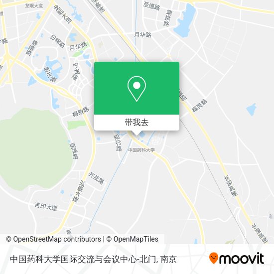 中国药科大学国际交流与会议中心-北门地图