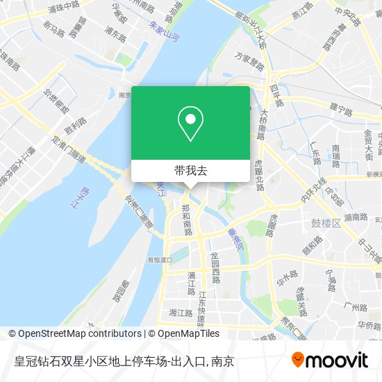 皇冠钻石双星小区地上停车场-出入口地图