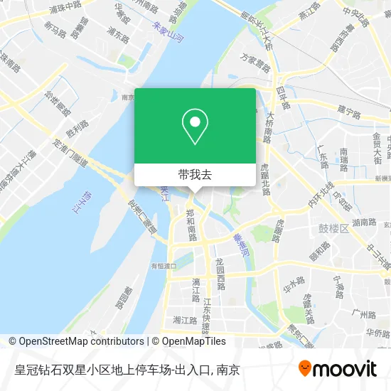 皇冠钻石双星小区地上停车场-出入口地图