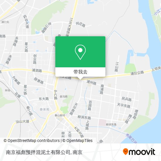 南京福彪预拌混泥土有限公司地图
