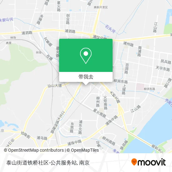 泰山街道铁桥社区-公共服务站地图