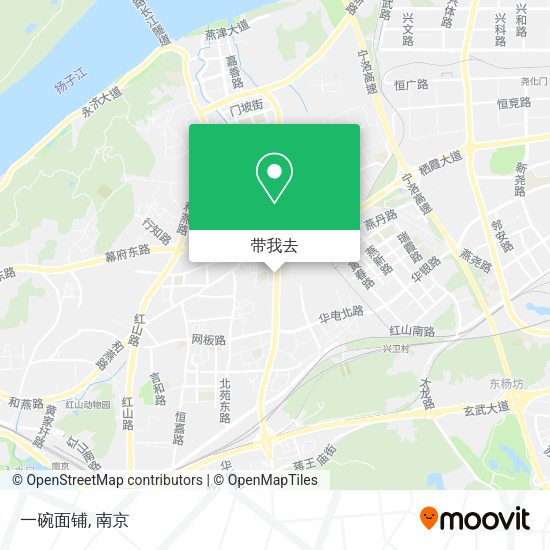 一碗面铺地图