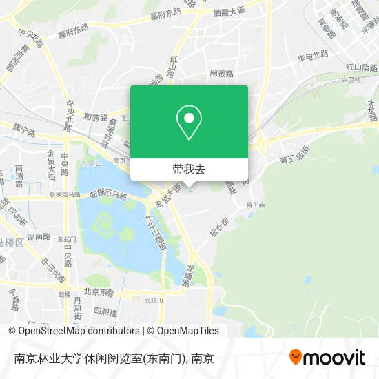南京林业大学休闲阅览室(东南门)地图