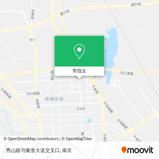 秀山路与秦淮大道交叉口地图