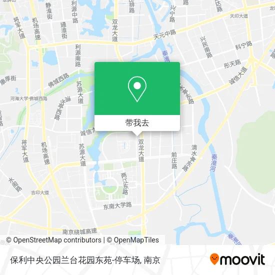 保利中央公园兰台花园东苑-停车场地图