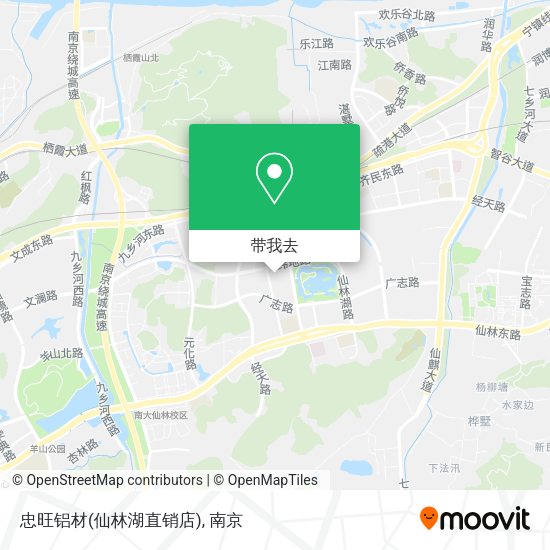 忠旺铝材(仙林湖直销店)地图