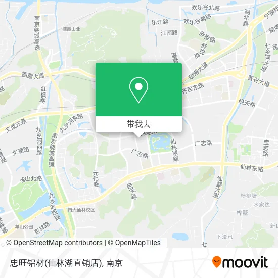 忠旺铝材(仙林湖直销店)地图