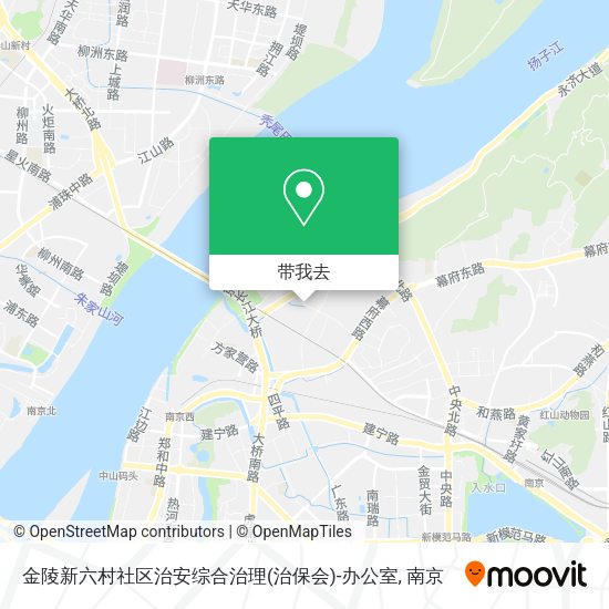 金陵新六村社区治安综合治理(治保会)-办公室地图