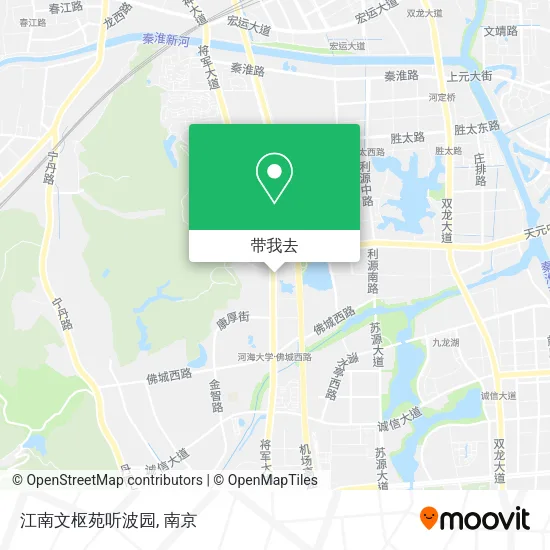 江南文枢苑听波园地图
