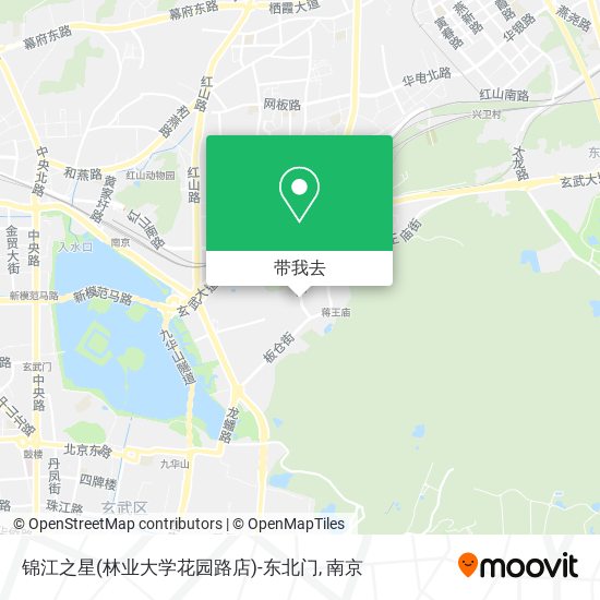 锦江之星(林业大学花园路店)-东北门地图