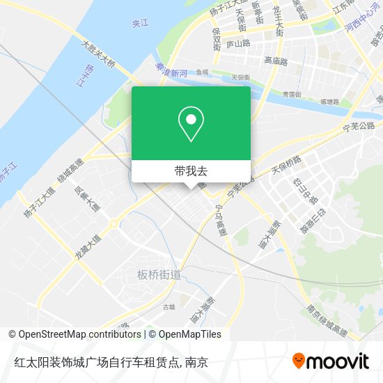 红太阳装饰城广场自行车租赁点地图