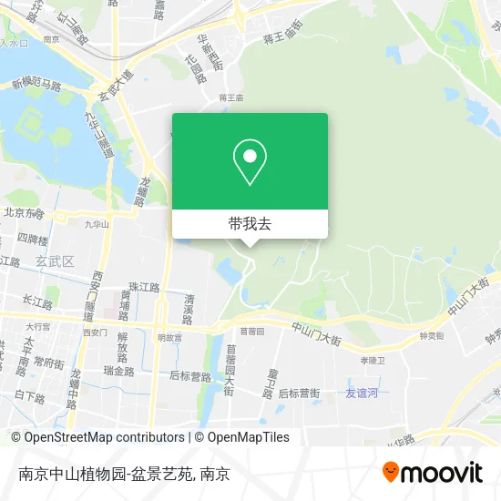 南京中山植物园-盆景艺苑地图