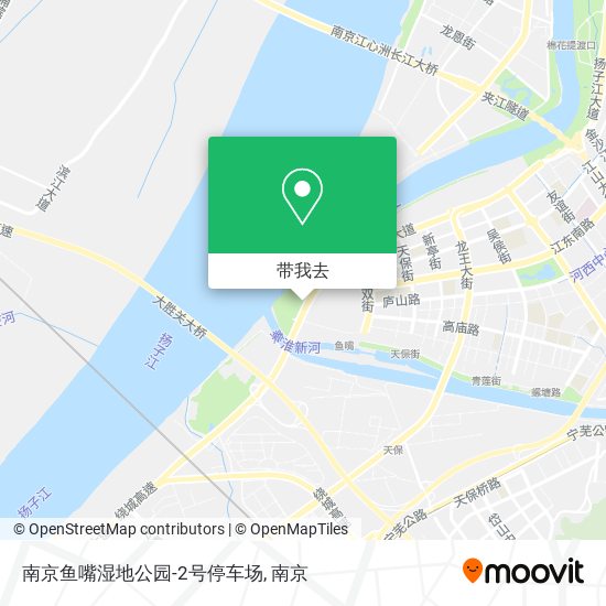 南京鱼嘴湿地公园-2号停车场地图