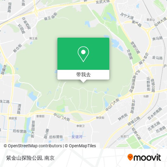 紫金山探险公园地图
