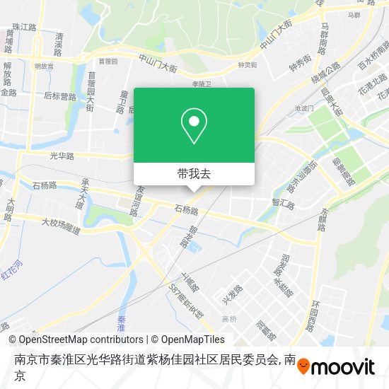 南京市秦淮区光华路街道紫杨佳园社区居民委员会地图