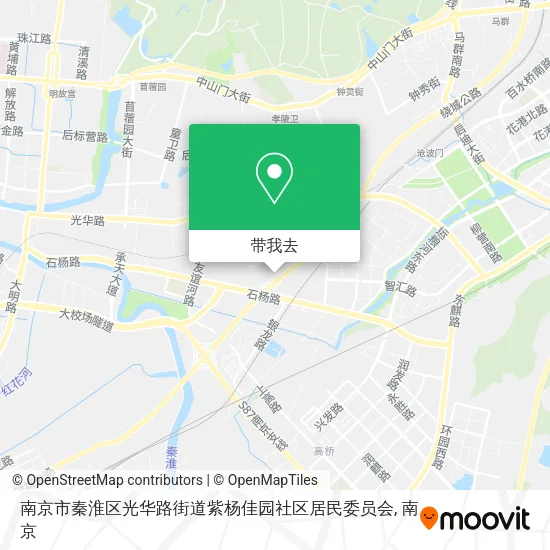 南京市秦淮区光华路街道紫杨佳园社区居民委员会地图