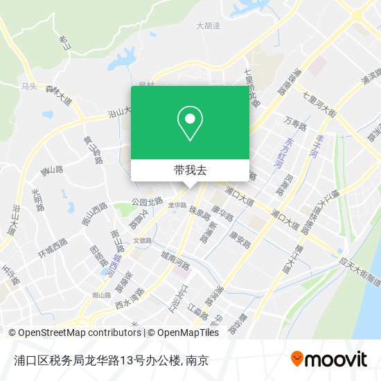 浦口区税务局龙华路13号办公楼地图