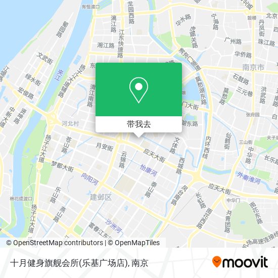 十月健身旗舰会所(乐基广场店)地图