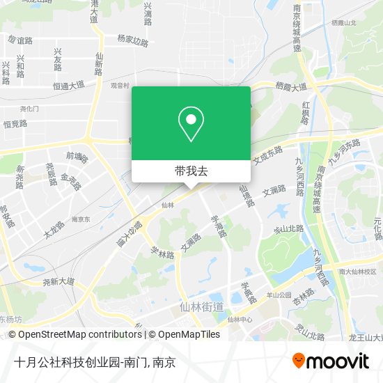 十月公社科技创业园-南门地图