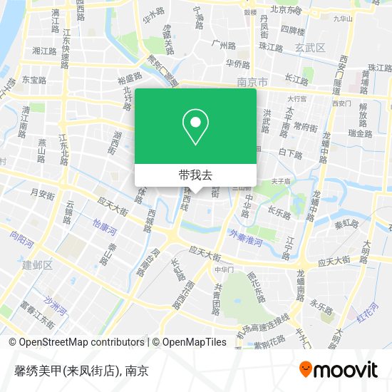 馨绣美甲(来凤街店)地图