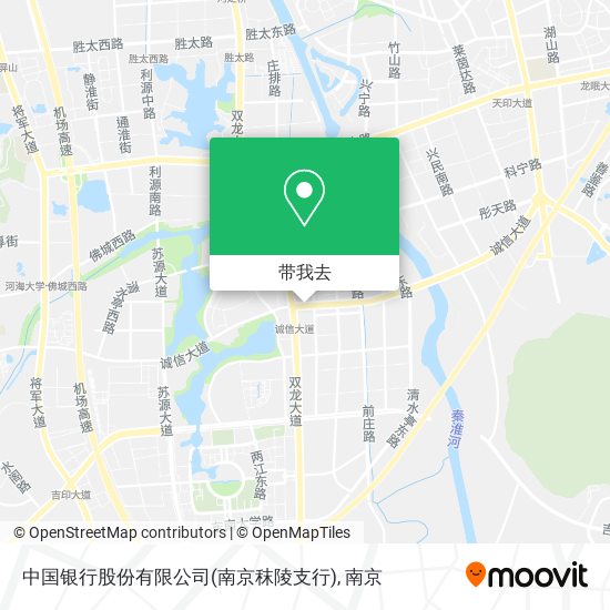 中国银行股份有限公司(南京秣陵支行)地图