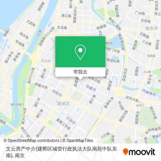 文云房产中介(建邺区城管行政执法大队南苑中队东南)地图