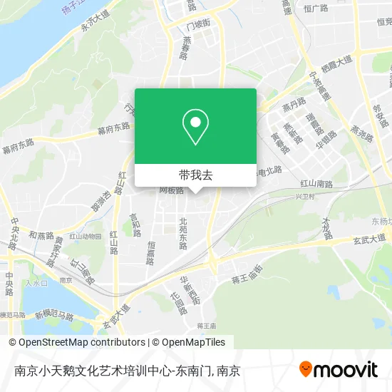 南京小天鹅文化艺术培训中心-东南门地图