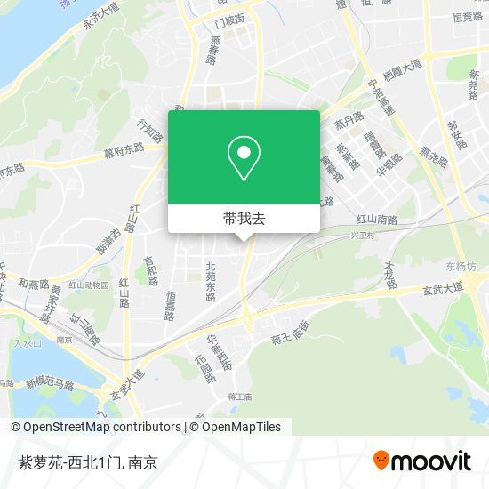 紫萝苑-西北1门地图