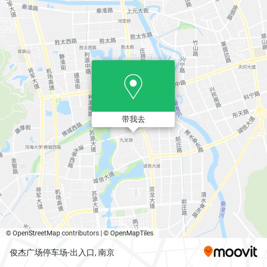 俊杰广场停车场-出入口地图
