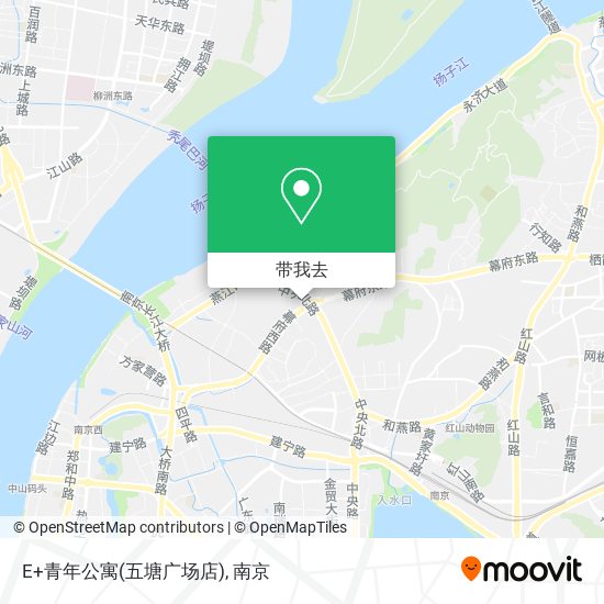 E+青年公寓(五塘广场店)地图