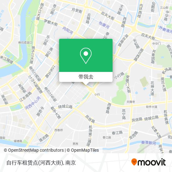 自行车租赁点(河西大街)地图