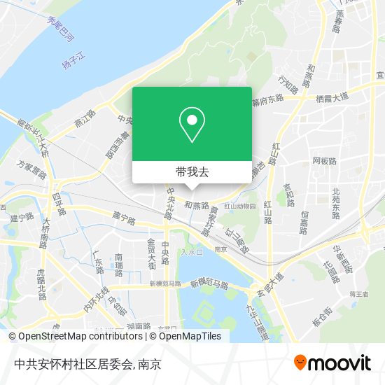 中共安怀村社区居委会地图