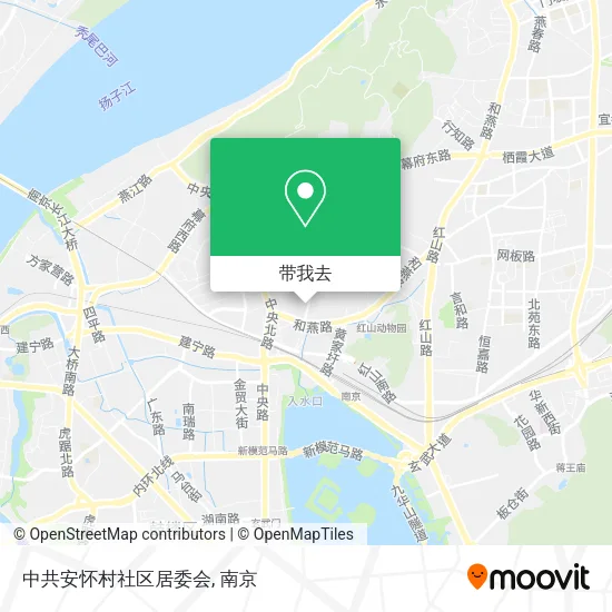 中共安怀村社区居委会地图